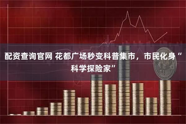 配资查询官网 花都广场秒变科普集市，市民化身“科学探险家”